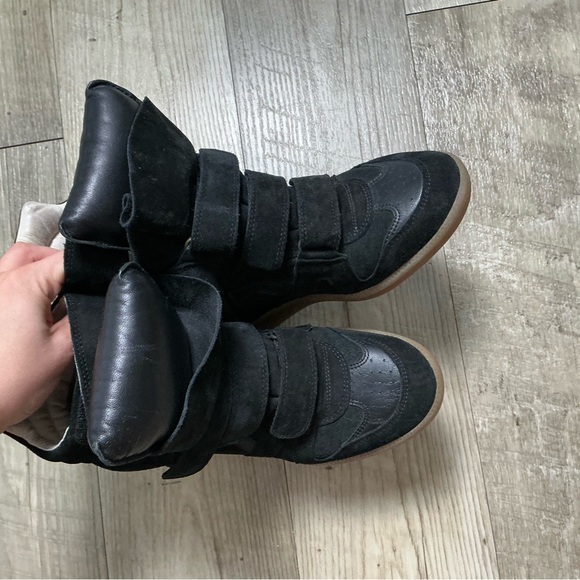 Authentic Isabel marant wedge sneakers in black - Picture 3 of 6